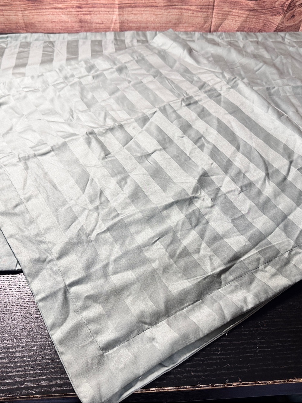 Threshold sage green striped damask sateen pillowcases Size King